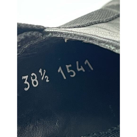 Clergerie Noam Womens Black Leather Lace Up Block Heels Platforn Ankle Boots 7.5 - Picture 7 of 8